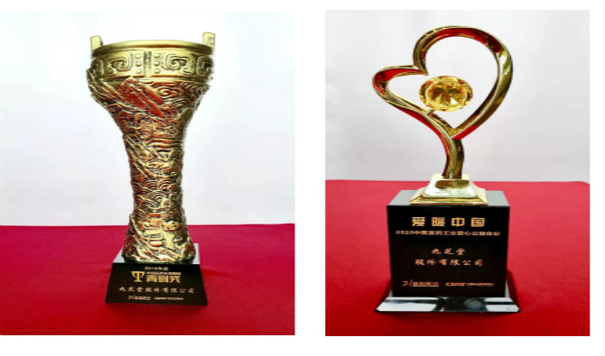 熱烈祝賀九芝堂榮獲2019年度中國醫藥市場營銷青銅獎，與“愛暖中國——2020中國醫藥工業愛心公益企業”稱號！