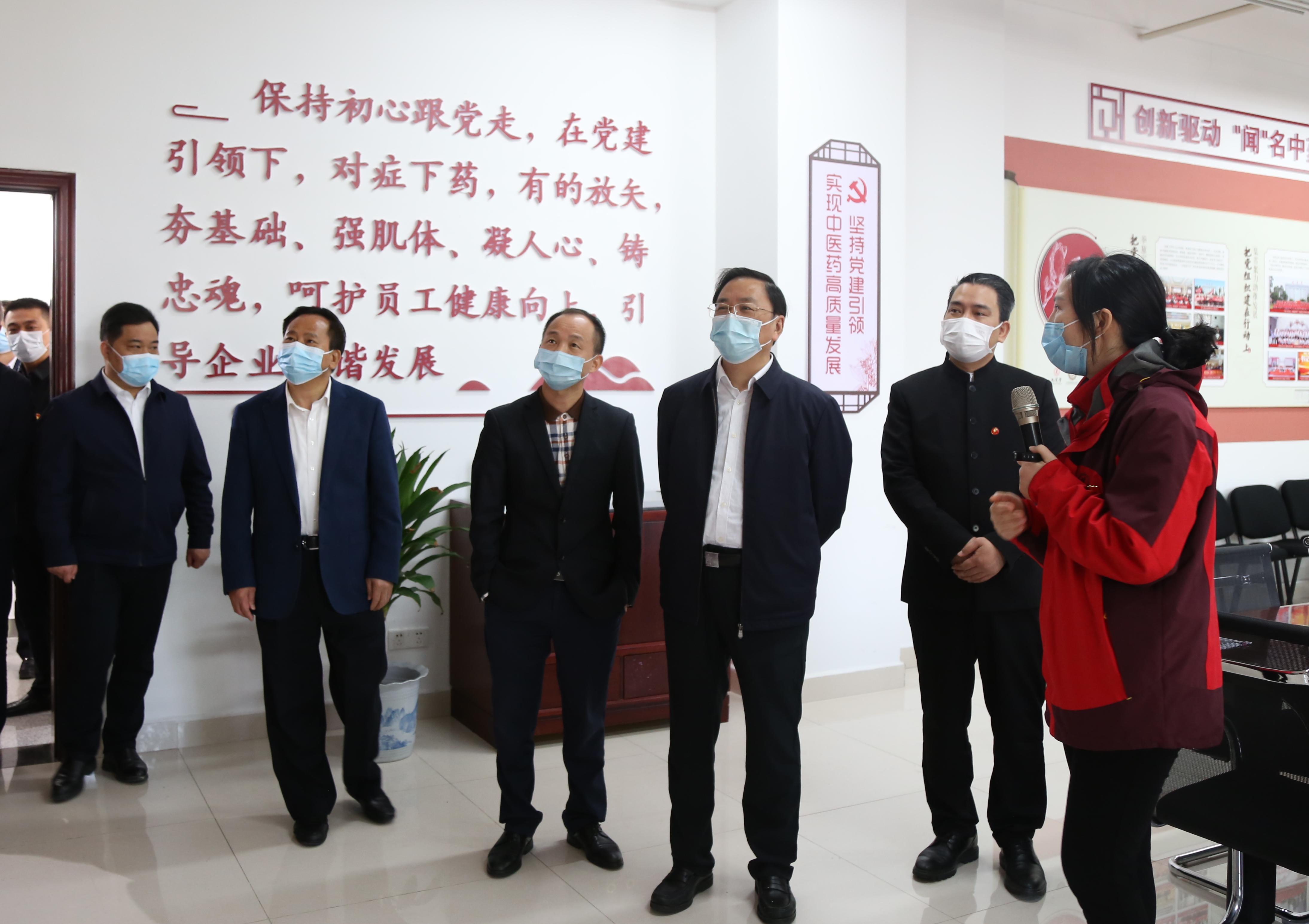 長沙市委常委、湖南湘江新區(qū)黨工委副書記、管委會主任譚勇帶隊赴九芝堂考察交流